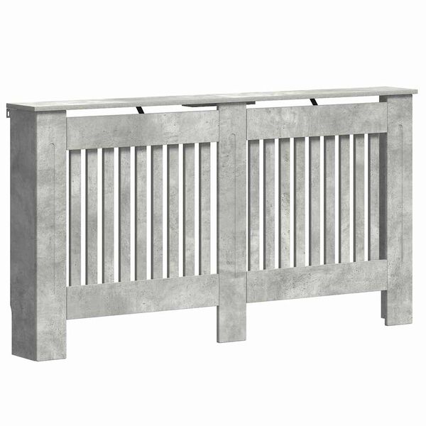 vidaXL Radiatorcover Beton Gr&aring; 152 x 19 x 81,5 cm Konstrueret tr&aelig;