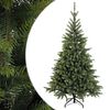 vidaXL Kunstigt Hinged Juletr&aelig; 150 cm PVC og metal Gr&oslash;n