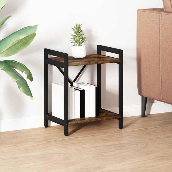 vidaXL Bogreol R&oslash;get eg 40 x 30 x 50 cm Konstrueret tr&aelig;