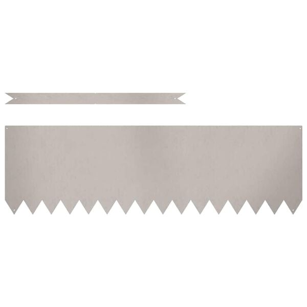 vidaXL Pl&aelig;nekant 10 pcs Brun 100 x 0.05 x 20 cm Cortenst&aring;l