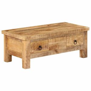 vidaXL sofabord i massivt mangotr&aelig; 90 x 45 x 35 cm