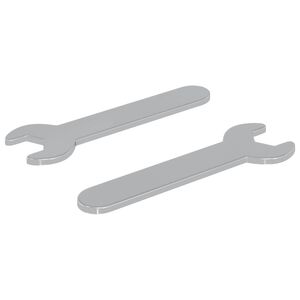 vidaXL Skiften&oslash;gle 2 pcs S&oslash;lv 10 mm Jern