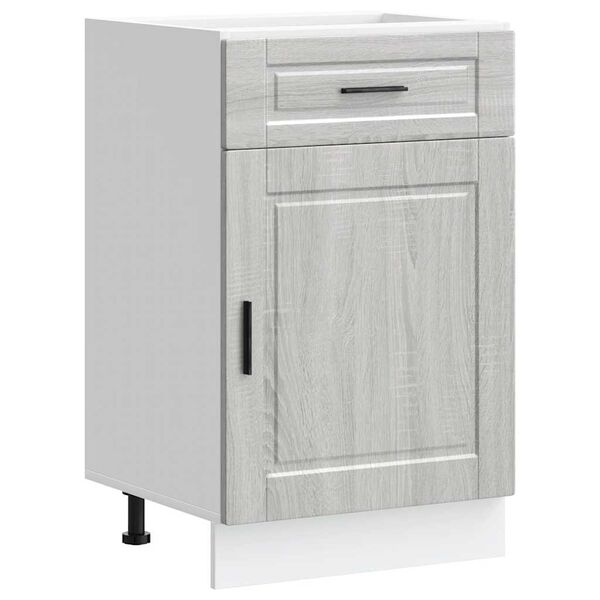 vidaXL køkkenunderskab Porto grå sonoma konstrueret træ