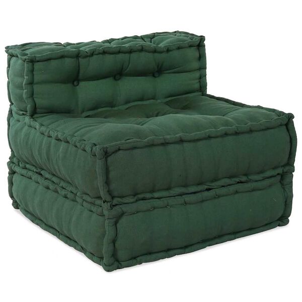 vidaXL Modulsofa 4 pcs Grøn Stof