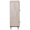 vidaXL Highboard med skuffe Hvid 60 x 33 x 100 cm Massivt mangotræ