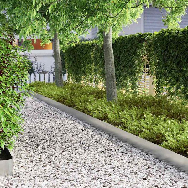 vidaXL Pl&aelig;nekant S&oslash;lv 450 x 0.05 x 15 cm Galvaniseret st&aring;l