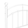 vidaXL sengestel 100x200 cm metal hvid