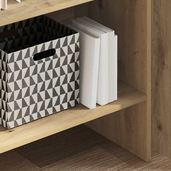 vidaXL Bogskab Artisan Egetr&aelig; 60 x 35 x 180 cm Konstrueret tr&aelig;