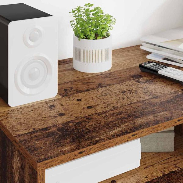 vidaXL TV-skab med skuffe Gammelt tr&aelig; 100 x 48 x 43 cm Konstrueret tr&aelig;