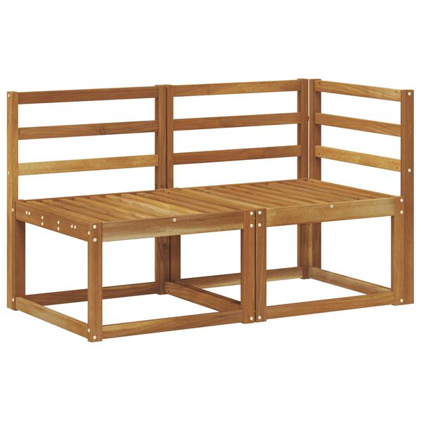 vidaXL Udend&oslash;rs midter- og hj&oslash;rnesofa 2 Stk Naturfarvet