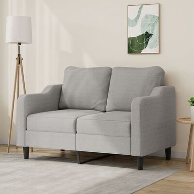 rig trone Tyranny vidaXL 2-personers sofa 120 cm stof lysegrå | vidaXL.dk