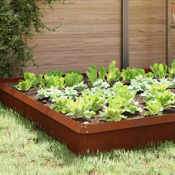 vidaXL Sneglehegn 16 pcs Rusten Cortenst&aring;l