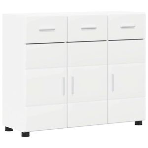 vidaXL Sideboard FLORIN Hvid 88,5 x 30,5 x 73 cm Konstrueret tr&aelig;