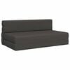 vidaXL Foldbar Sofa Seng Madrasse M&oslash;rkegr&aring; 152 x 86,5 x 60 cm Stof