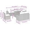 vidaXL sofas&aelig;t til haven 9 dele med hynder polyrattan beige