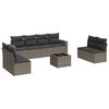 vidaXL sofas&aelig;t til haven 9 dele med hynder polyrattan gr&aring;