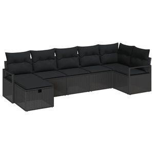 vidaXL Sofa S&aelig;t med pude 5 pcs polyrattan