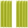 vidaXL M&oslash;rkl&aelig;gningsgardiner med ringe 2 stk. Gr&oslash;n 225 x 140 cm