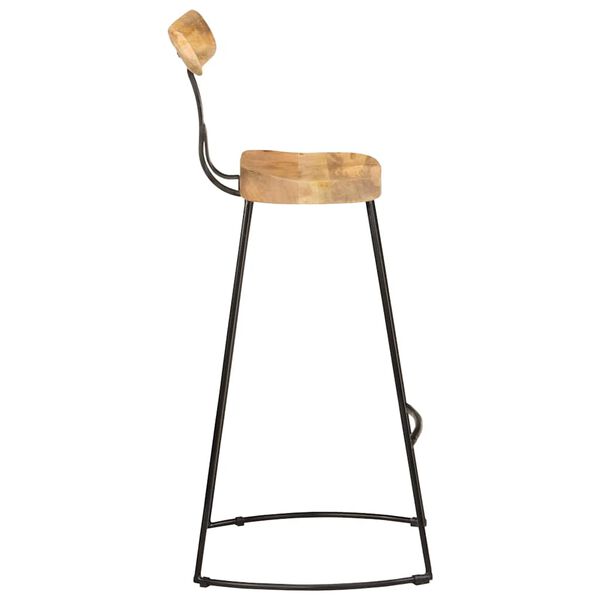 vidaXL barstole 2 stk. 49x43x103 cm massivt mangotræ