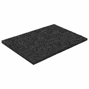 vidaXL Gummigranulat terrasseplade Sort 6 x 9 x 0,3 cm Gummi