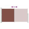 vidaXL sidemarkise til terrasse 160x300 cm brun
