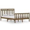 vidaXL sengeramme 120x190 cm Small Double massivt tr&aelig; gyldenbrun