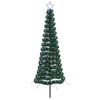 vidaXL LED-glimmerjuletr&aelig; med jordspyd EKENAS 180 cm 220 LED'er Bl&aring;