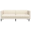 vidaXL 3-personers sofa stof cremefarvet