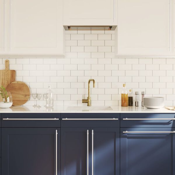 vidaXL skabshåndtag 20 stk. 480 mm rustfrit stål sølvfarvet