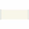 vidaXL sammenrullelig sidemarkise til terrassen 220x600 cm cremefarvet