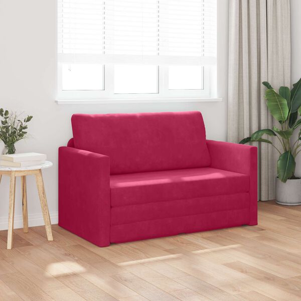 vidaXL Sovesofa 110cm Vinr&oslash;d Fl&oslash;jl