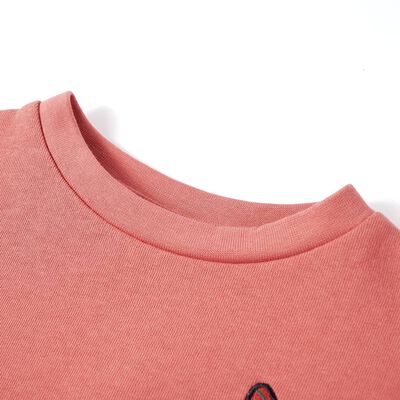 Sweatshirt til børn str. 92 farveblokke lyserød