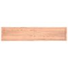vidaXL bordplade 200x40x(2-6) cm naturlig kant behandlet tr&aelig; lysebrun