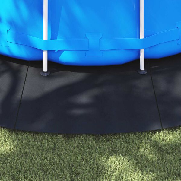 vidaXL Pool Bundark Sort &Oslash; 610 cm Non-woven stof