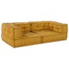 vidaXL 2-personers modulsofa stof 140x70x36 gul