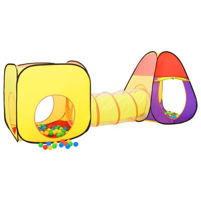 vidaXL legetelt til børn med 250 bolde 255x80x100 cm flerfarvet