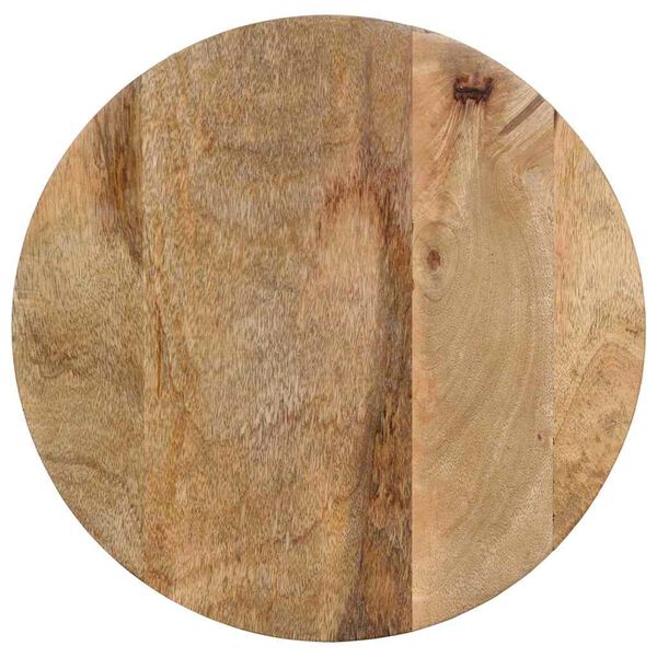 vidaXL sidebord &Oslash;37x45 cm massivt mangotr&aelig; sort