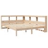 vidaXL seng med reol uden madras 160x200 cm massivt fyrretræ