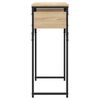 vidaXL konsolbord med hylde 75x30x75 cm konstrueret træ sonoma-eg