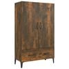 vidaXL skab 70x31x115 cm konstrueret tr&aelig; r&oslash;get egetr&aelig;sfarve