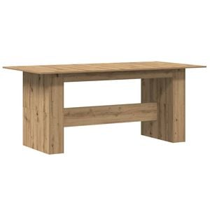 vidaXL Spisebord artisan eg 180x90x76 cm konstrueret tr&aelig;