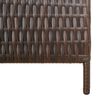 vidaXL rumdeler 4 paneler polyrattan brun