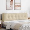 vidaXL Rygpude Creme 180 x 24 x 50 cm Stof
