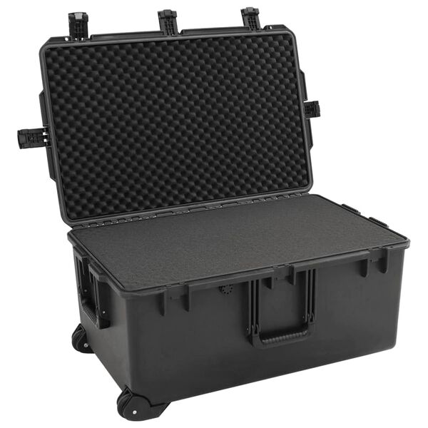 vidaXL transportabel flightcase 79,5x52x39 cm PP sort