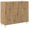 vidaXL Sideboard Artisan Egetr&aelig; 90 x 34 x 80 cm Konstrueret tr&aelig;