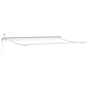 vidaXL Markiseramme Hvid 400 &times; 300 cm Aluminium