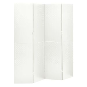 vidaXL 4-panels rumdeler 160x180 cm hvid