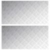 vidaXL Trappe Tread Rektangul&aelig;r 2 pcs S&oslash;lv 100 x 50 cm Aluminium