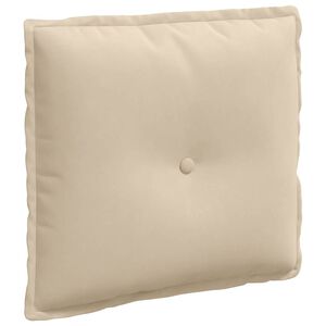 vidaXL Rygpude Cremefarvet 50 x 45 cm Mikrofiberstof