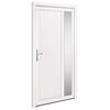 vidaXL hovedd&oslash;r 108x208 cm PVC hvid